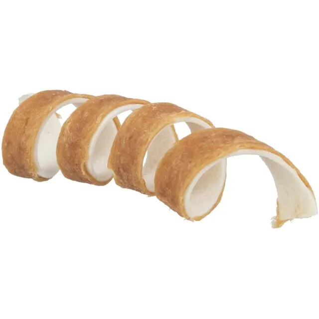 Denta Fun Ande tygge spiral 12 cm - lækker tyggeben med and
